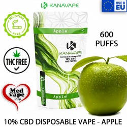 APPLE 10% CBD DISPOSABLE...